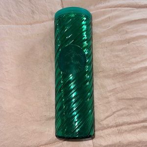 Green Starbucks cold cup
